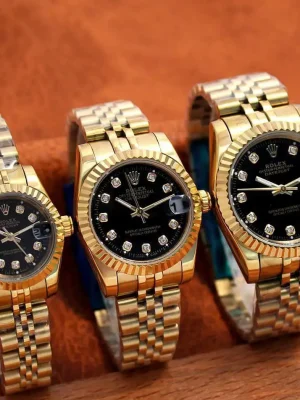 ساعت رولکس دیت جاست ROLEX DATEJUST کد 5002 (طلایی صفحه تیره)