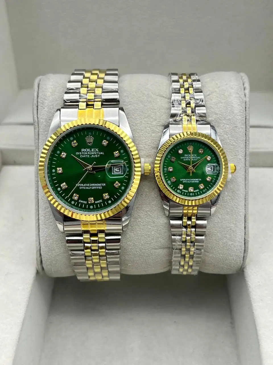 ساعت رولکس دیت جاست ROLEX DATEJUST کد 5003 (دورنگ صفحه سبز)