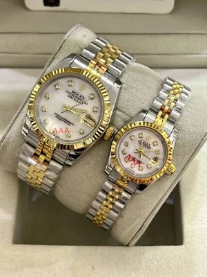 ساعت رولکس دیت جاست ROLEX DATEJUST کد 5003 (دورنگ صفحه سفید)