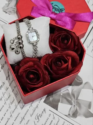 باکس هدیه ساعت و دستبند
