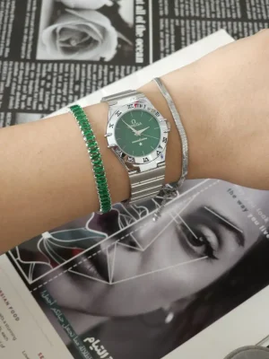 ست ساعت امگا و دستبند