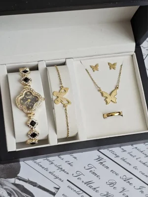ست ساعت و دستبند و نیمست استیل