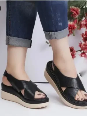 صندل لژدار هدیه (مشکی) کد 4161