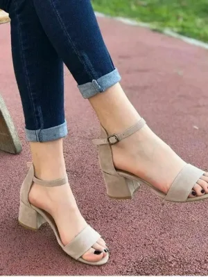 کفش مجلسی پاشنه 4 سانت  سوئیت  (کرم) کد 4448