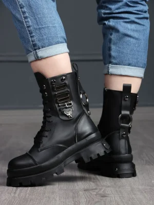بوت رویه چرم صنعتی‌ کد 4810