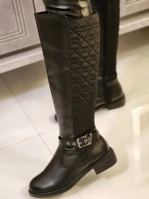 بوت پشت کاپشنی چنل دوزی کد 4813