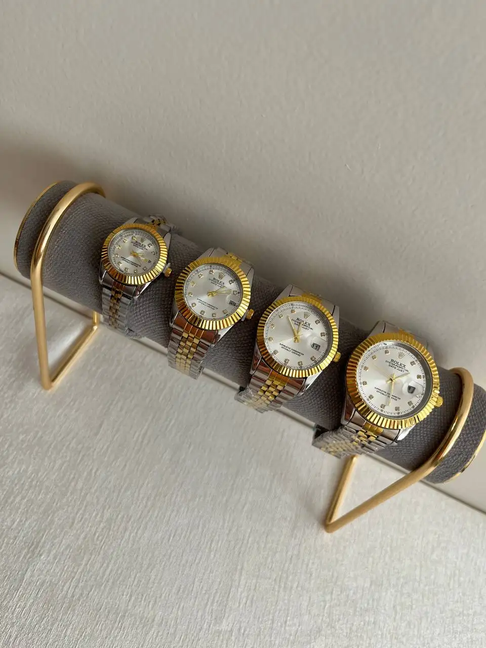ساعت رولکس دیت جاست ROLEX DATEJUST کد 5002 (دورنگ صفحه روشن)