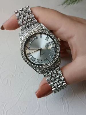 ساعت نگینی طرح رولکس
