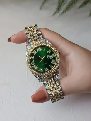 ساعت نگینی طرح رولکس