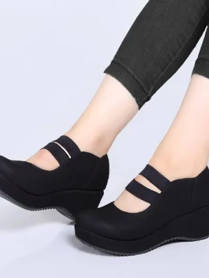 کفش زنانه دوبندکش ساده
