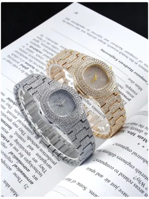 ساعت فول نگین زنانه patek philippe