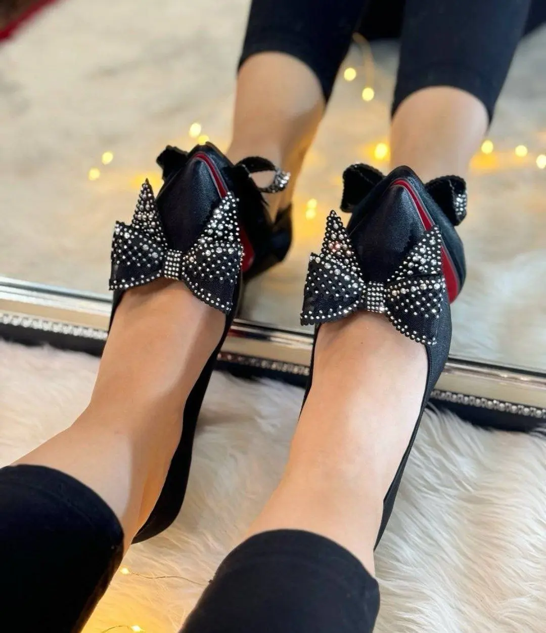 کفش پاشنه دار و مجلسی پاپیونی زنانه