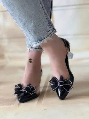 کفش مجلسی زنانه مدل پاپیونی طلقی
