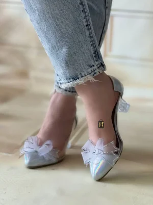 کفش مجلسی زنانه مدل پاپیونی طلقی
