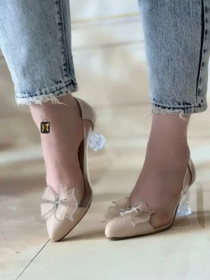 کفش مجلسی زنانه مدل پاپیونی طلقی