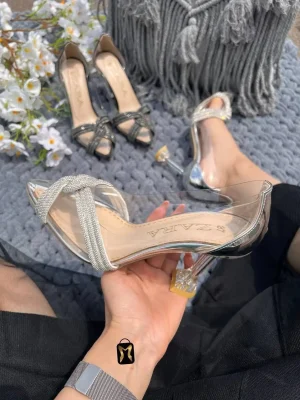کفش مجلسی زنانه طلقی نگینی