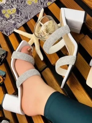 صندل پاشنه دار زنانه مدل سناتور