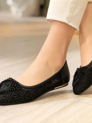 کفش مجلسی زنانه مدل بابت نگینی