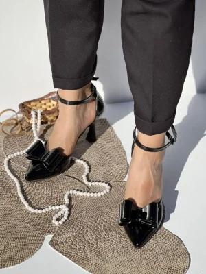 کفش پاشنه دار پاپیونی زنانه