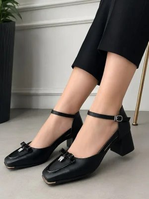 کفش پاشنه ۵ سانت زنانه